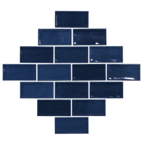 Carrelage Zellige Alicante bleu foncé 7.5x15 cm