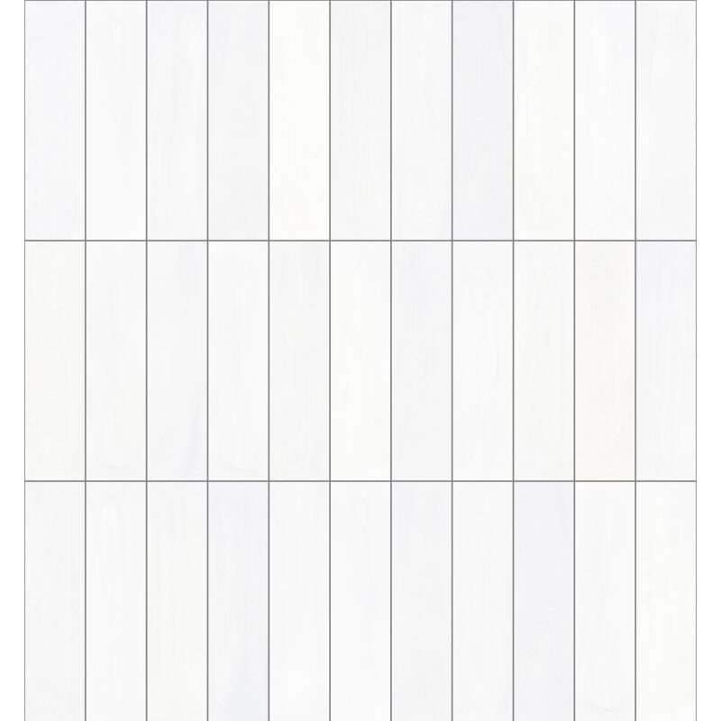 Tinker - Carrelage Zellige Paris blanc Brillant 8x31.5 cm