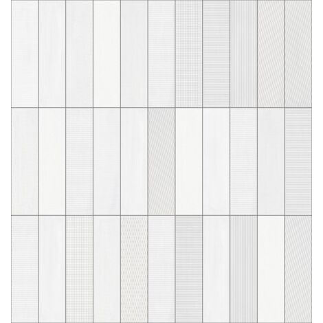 Carrelage Zellige Paris blanc Brillant 8x31.5 cm