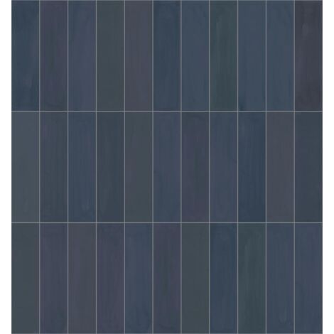 Carrelage Zellige Paris bleu Brillant 8x31.5 cm