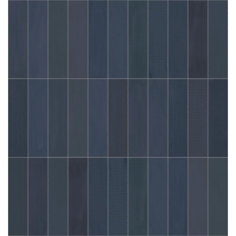 Carrelage Zellige Paris bleu Brillant 8x31.5 cm