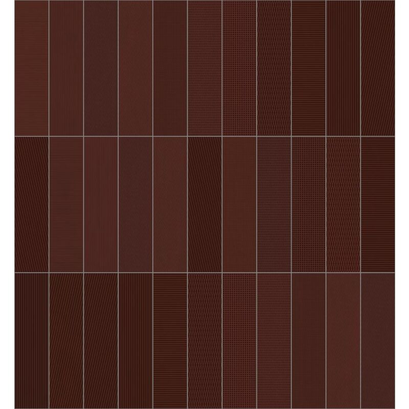 Carrelage Zellige Paris rouge Brillant 8x31.5 cm