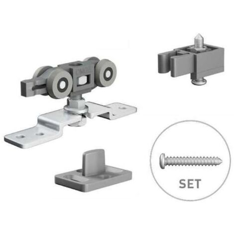 CARRELLI SCORREVOLI IN KIT 1400/07 OMGE - X BINARIO 1400 OMGE KIT=2 CARRELLI+2 FERMI+1 PINNA - 1 pezzo