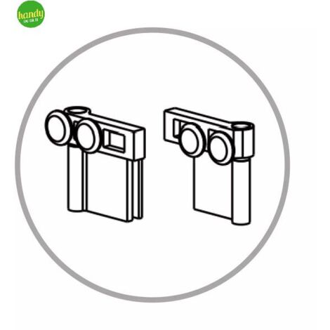 Carrellini per box doccia Loira Silqua by Mobo 6pz