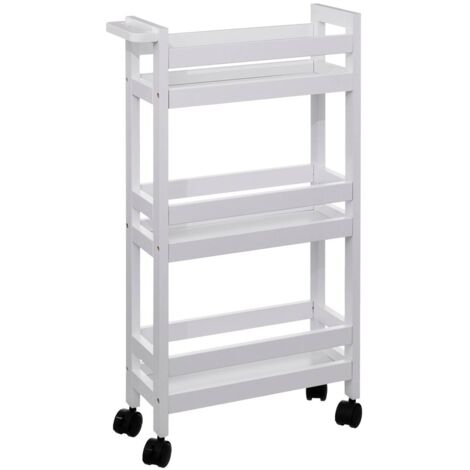 Carrello a 3 livelli colorama in cotone bianco - 5five