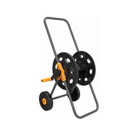 CARRELLO AVVOLGI TUBO IRRIGAZIONE GIARDINO CON DUE RUOTE ATTACCO RAPIDO  STANDARD