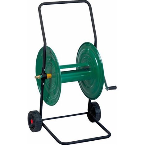 Carrello Avvolgitubo in metallo per 80mt di tubo innaffio irrigazione Papillon