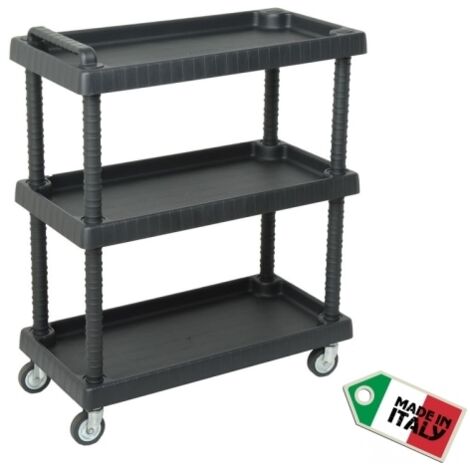 Carrello/Carrellino rinforzato multiuso in resina con ripiani regolabili per casa/officina Artplast - SHELL D+75373
