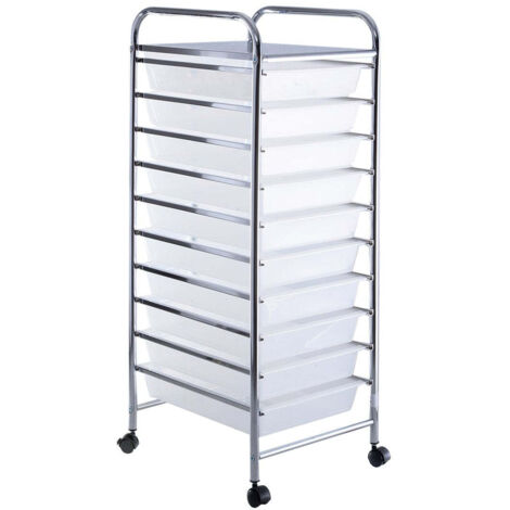 Carrello Portaoggetti LOVIVER Sottolavabo In Ferro, Con Ruote, Per Bagno, Cucina O Camera, Due Misure Disponibili