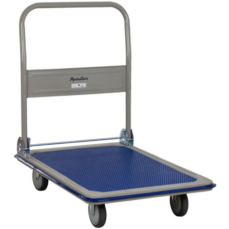 Carrello con sponda ribaltabile 91X61X87 cm in grado di sorreggere fino a 300kg