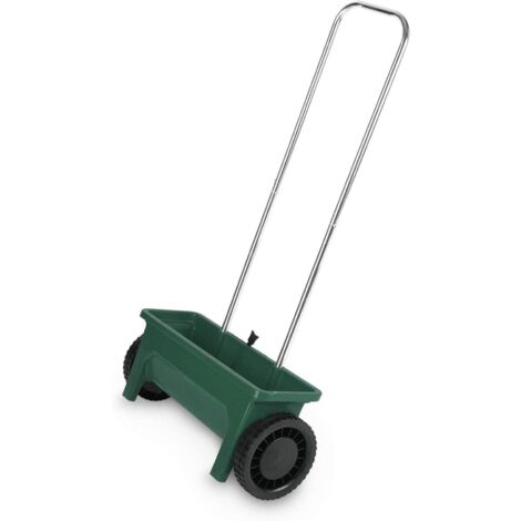 Carrello concimatore da 12 lt con ruote, spargi concime e sale seminatore manuale