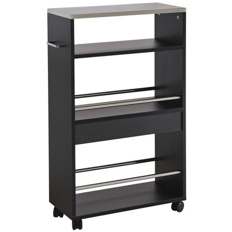 CARRELLO CUCINA SALVASPAZIO SIDE - Nero - Nero