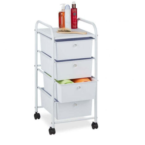 Carrello da bagno con 4 cassetti