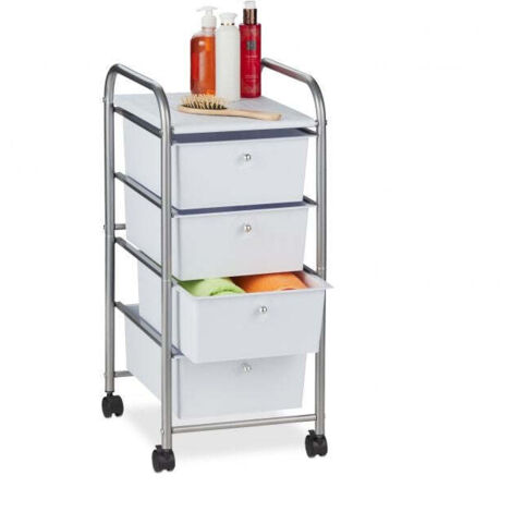 Carrello da bagno con 4 cassetti