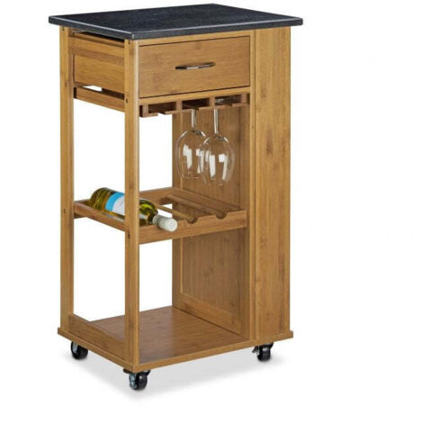 Carrello da cucina ALFRED L con portabottiglie