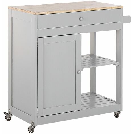 Carrello da cucina grigio Trapani
