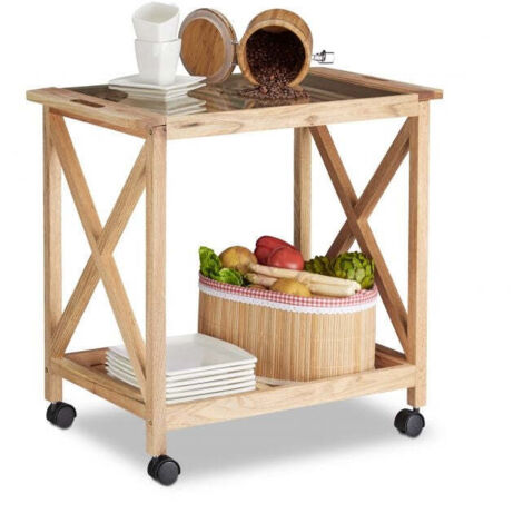 Carrello da cucina in noce 88