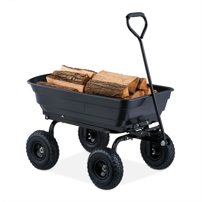 Carrello Da Giardino Con Vasca Ribaltabile, 4 Ruote 3.50 4, Carrett...