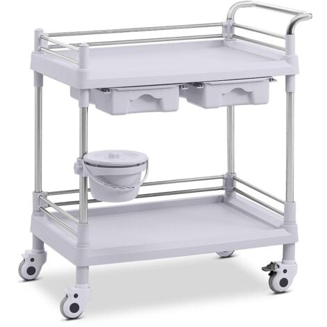 Carrello per sacchi in acciaio inox – eurokraft basic: con ruote