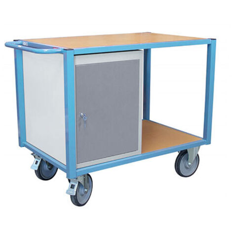 Carrello da lavoro multiuso con 1 armadio - carico max 500 kg - 880002992