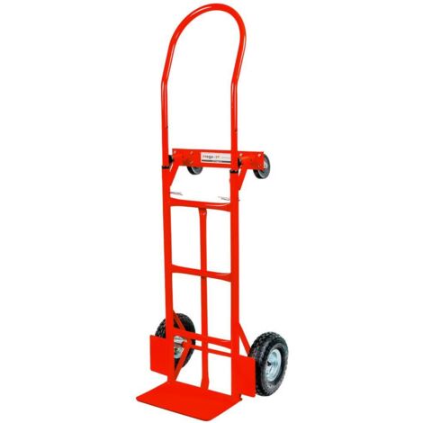 Carrello da magazzino Mega-M 2in1 Miller, rosso, 250 kg, cartone N