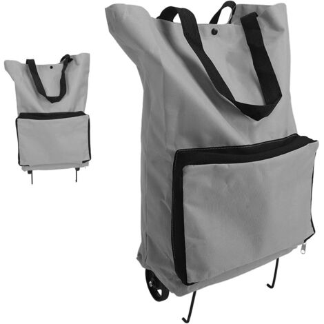 Carrello della spesa, borsa della spesa pieghevole con ruote, borsa della spesa con ruote, carrello della spesa 2 in 1, carrello della spesa pieghevole in tessuto Oxford per supermercato, viaggio, cas