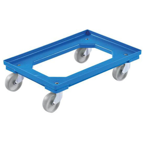 Carrello di trasporto per container Euro 60x40, blu