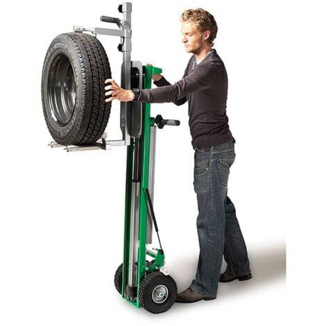 Carrello elevatore con sollevamento elettrico porta-pneumatici - Carico max 75kg - 855000708