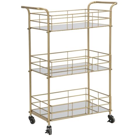 Carrello Glam Rettangolare cm 60X30,5X80 - GLAM RETTANGOLARE