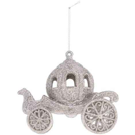Carrello glitter in plastica - Argente - Feeric lights & christmas