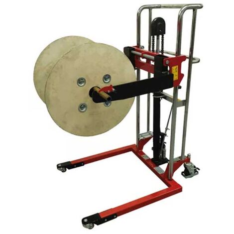 Carrello impilatore per fusti con ruote anteriori direzionali - 300kg - 300326