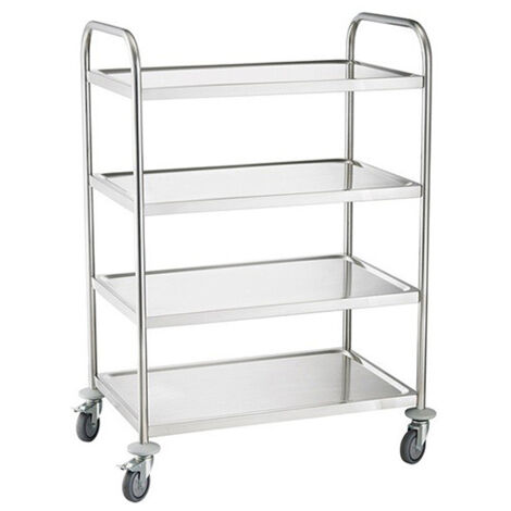 Carrello in acciaio inox 4 piani - Carico max 200 kg - 1920057814