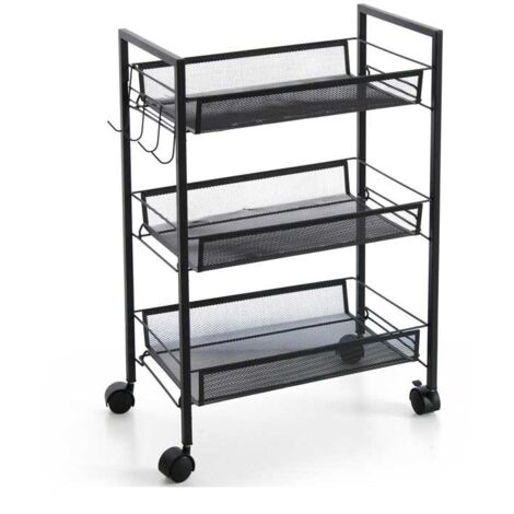 Carrello industrial ruote per cucina cm 45 x 27 x 63 h