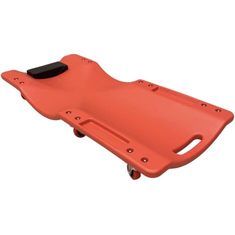 CARRELLO LETTINO MECCANICO 120 KG OFFICINA GARAGE SOTTO AUTO MACCHINA POGGIATESTA 6 RUOTE GIREVOLI 360°