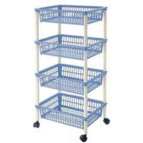 CARRELLO MITO 4 PIANI CON RUOTE CM.40X29X85H. TONTARELLI