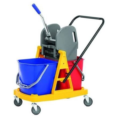 CARRELLO MOCIO STRIZZATORE  CLEAN HARD LT 34 cm.71x43x95h. -  FER-226103