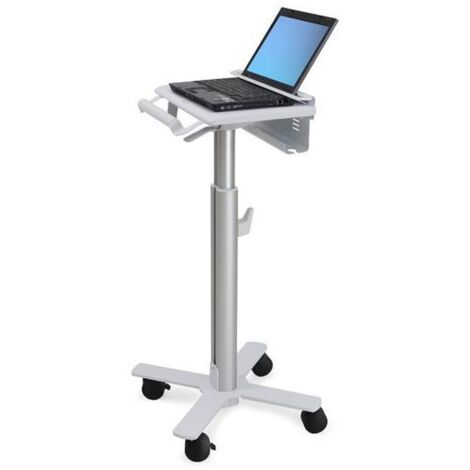 Carrello Multimediale Ergotron StyleView SV10 in Alluminio Bianco per Computer Portatile