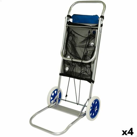 Offerta! Trolley Carrellino per spiaggia con ruote large ANSELMO con tasta  porta ombrellone