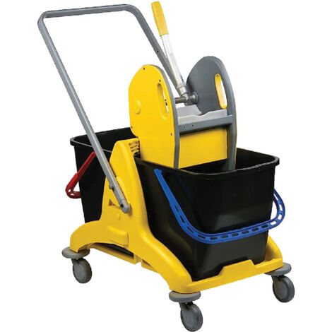 CARRELLO MULTIUSO DOPPIA VASCA 2 vasche da 25 lt ciascuna