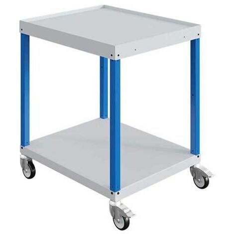 Carrello officina antracite - 2 piani 700x1215 mm - Carico 150 kg - W020060012-GAGC