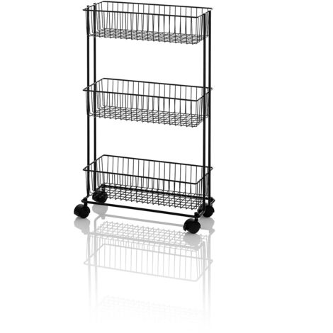 Carrello OLMO in metallo nero