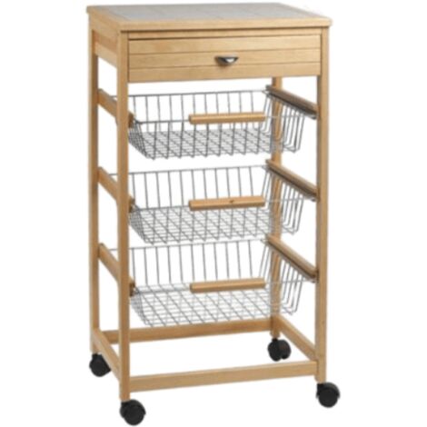 Carrello P.4 Faggio Cm 45,5X36,5 H 87,5