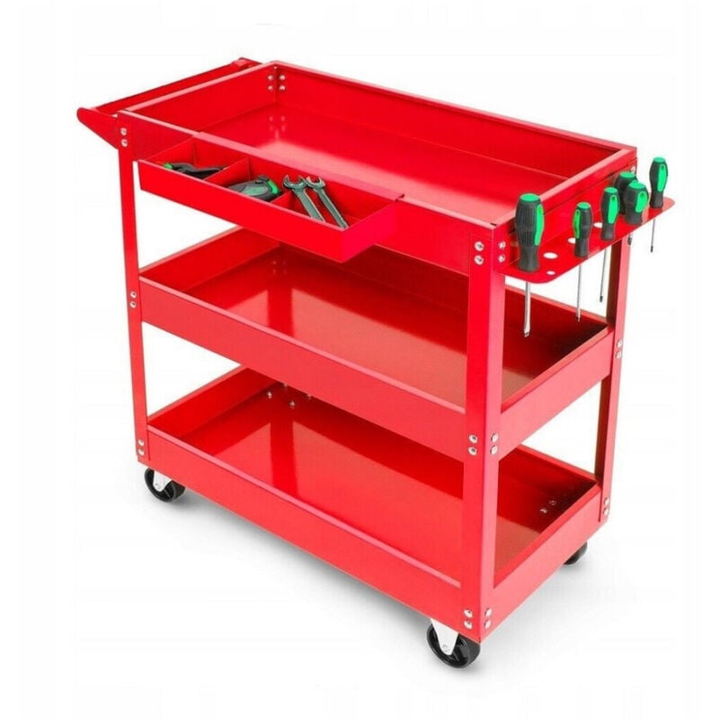 Trade Shop - werkstattwagen 3 etagen mit 4 rädern 89824 -
