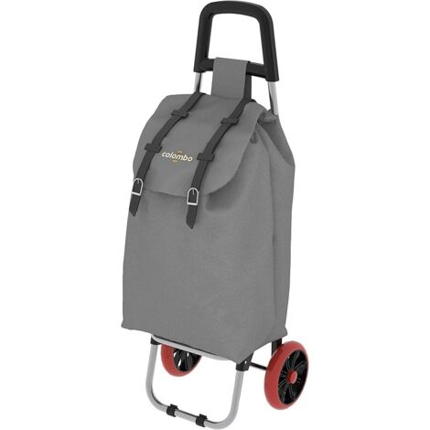 Carrello per la spesa SMART GRIGIO 36X7X90 Cm Portata 25kg Tessuto Impermeabile