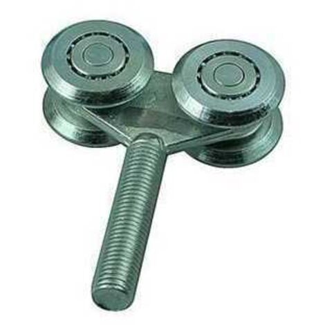 Carrello per portoni scorrevoli a 4 cuscinetti diametro 54 mm - m20
