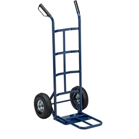 carrello per trasporto con ruote pneumatiche e portata massima di 250 kg essenza 55x68x116 cm