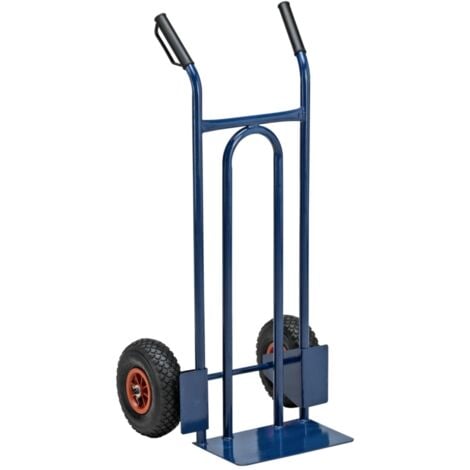 carrello per trasporto universale con ruote pneumatiche e portata massima di 200 kg essenza 48x52x110 cm
