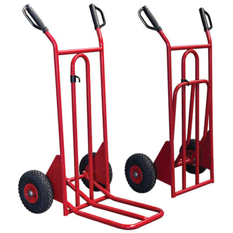 Carrello pieghevole con capacità di carico di 250 kg - Ruote antiforatura - 810201022
