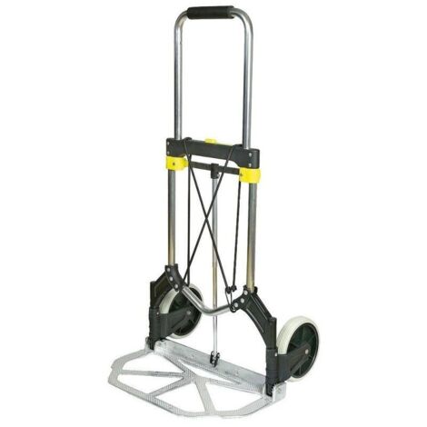 CARRELLO PIEGHEVOLE in ALLUMINIO 90KG MAURER - ruote piene in Nylon -solo 4,7KG