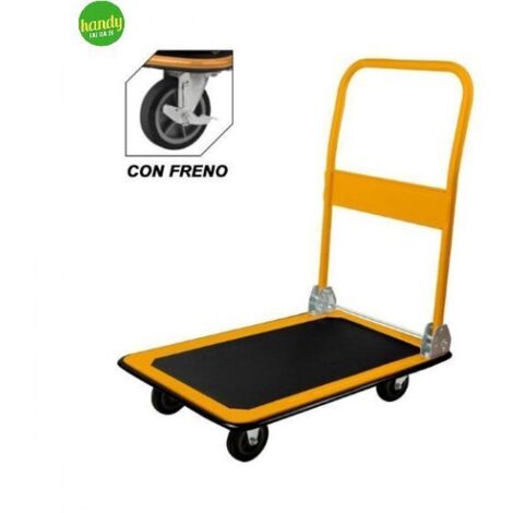 CARRELLO PIEGHEVOLE PORTATA 300KG CON FRENI TOLSEN